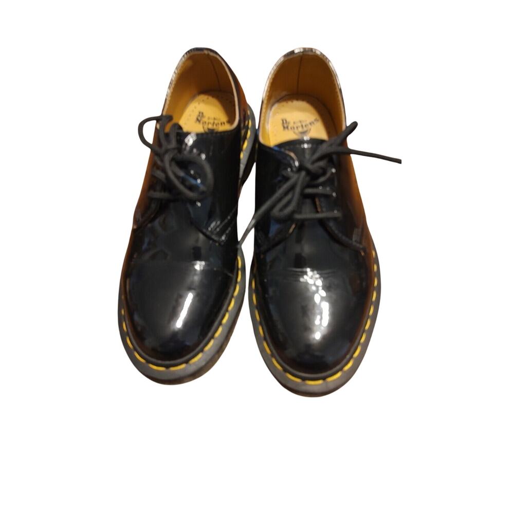 Dr. Martens Women’s NWOB Black Patent Leather Oxford Shoes 10084 Laceup Sz 7 USA